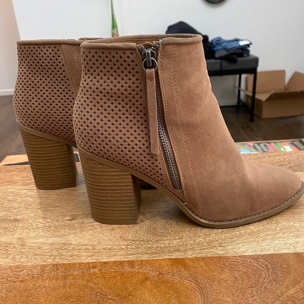 Tan Ankle Booties - Picture 2 of 7